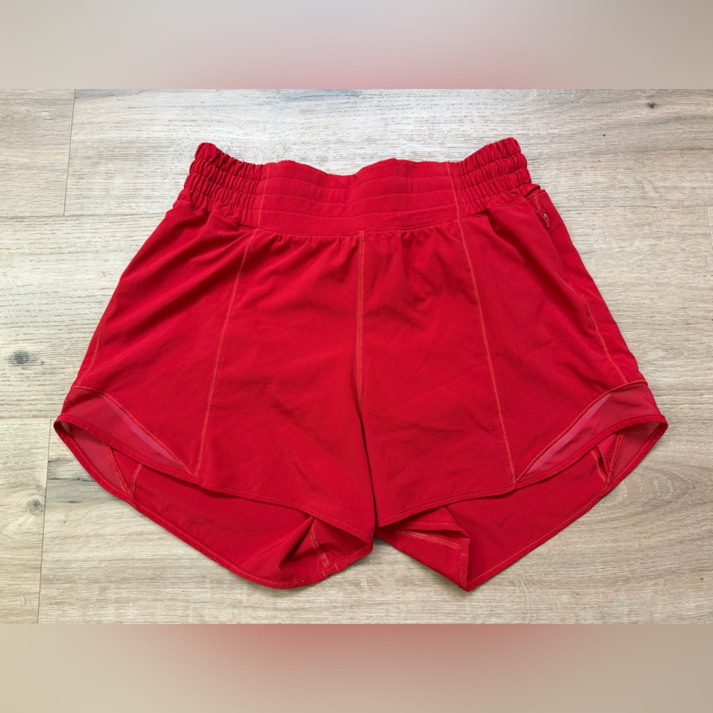 lululemon athletica Vibrant Red Women's Athletic Shorts
